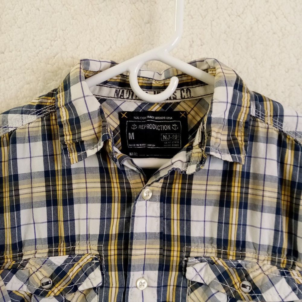 Nautica Jeans Co. Reproduction NJ-99‎ Shirt Mens Medium Long Sleeve